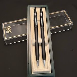 *Mint, Rare* Cross Classic Century Ballpoint Pen/Pencil Set-Matte Black